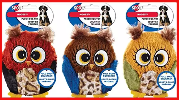 Ethical Pets Hoots Dog Toy, 3-Inch