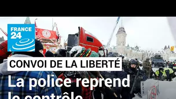 "Convoi de la liberté" : la police canadienne a repris le contrôle du centre d'Ottawa • FRANCE 24