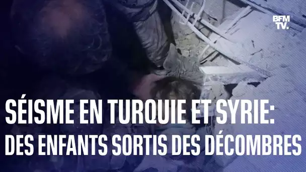 Séisme en Turquie et en Syrie: des enfants miraculés sortis des décombres