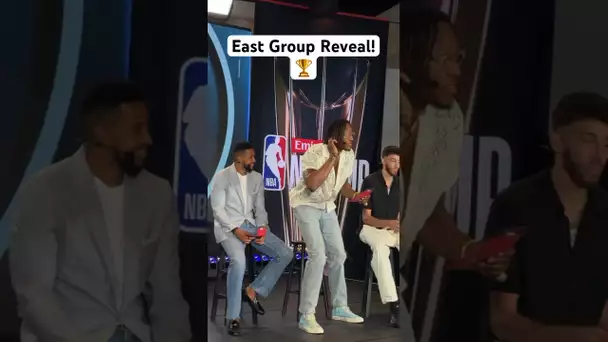 Emirates NBA Cup East Group Reveal! 😤🏆|#Shorts