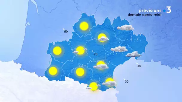 Prévisions météo de ce mercredi : jusqu'à 17 degrés aux pieds des Pyrénées