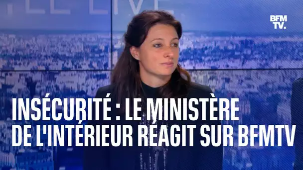 Insécurité: le ministère de l'Intérieur répond sur BFMTV