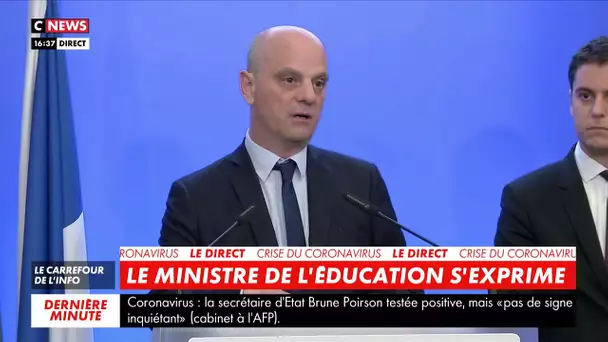 «Tout le monde reste au travail» : Jean-Michel Blanquer s'exprime sur la fermeture des écoles