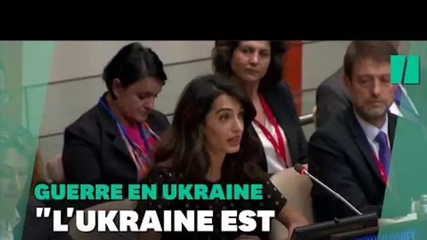 Amal Clooney interpelle les pays de l'ONU pour juger les crimes de guerre en Ukraine