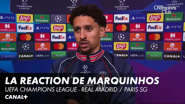 La réaction de Marquinhos - UEFA Champions League - Real Madrid / PSG