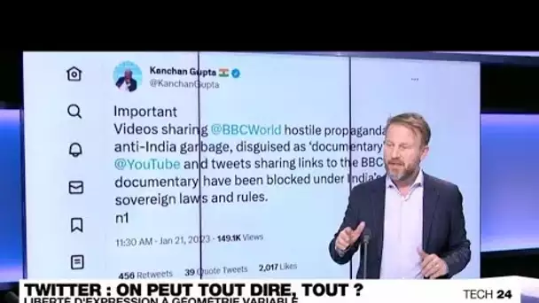 Elon Musk, Twitter et l'Inde : la liberté d'expression à géométrie variable • FRANCE 24