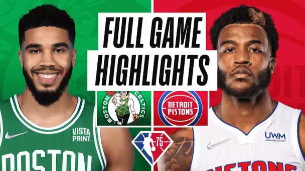 CELTICS at PISTONS | FULL GAME HIGHLIGHTS | February 4, 2022