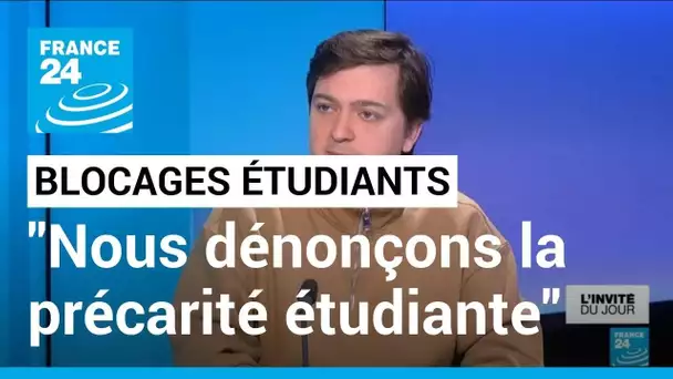 Manifestations étudiantes : "Nous manifestons aussi pour dénoncer la précarité étudiante"