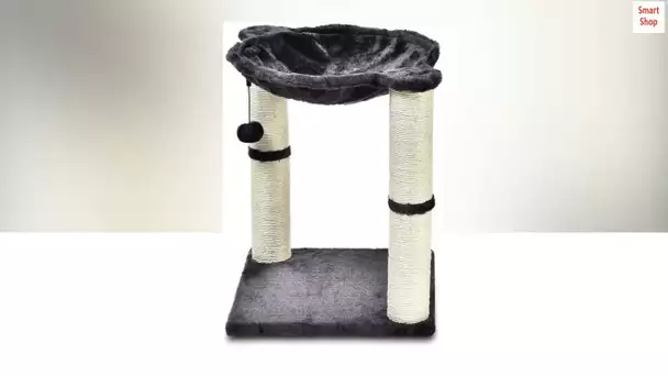 Amazon Basics Cat Condo Tree Tower with Hammock Bed and Scratching Post