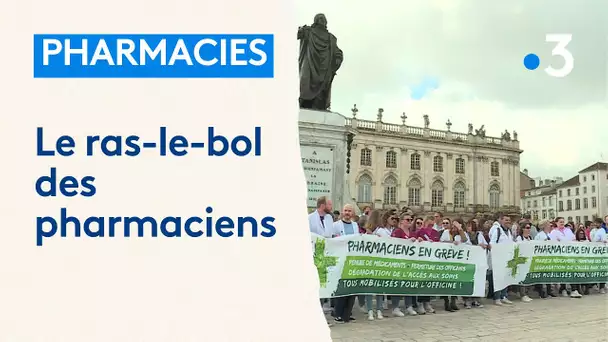 Grève et manifestation des pharmaciens à Nancy