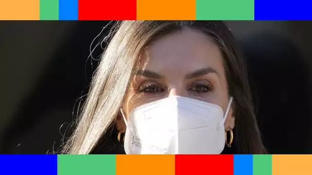 Letizia d'Espagne  magnifique dans sa jupe en cuir à la réunion contre le cancer