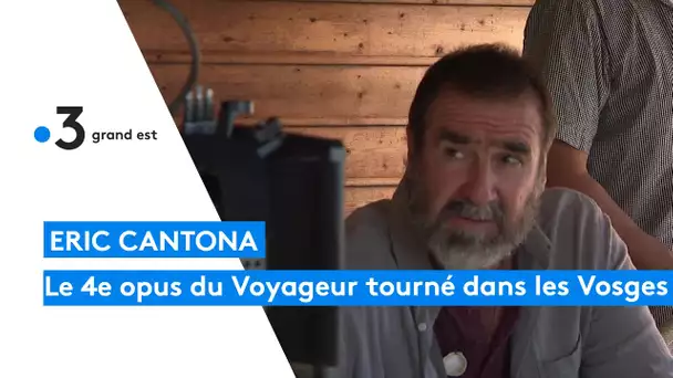 Tournage d'un épisode de la série "le voyageur" avec Eric Cantona dans les Vosges