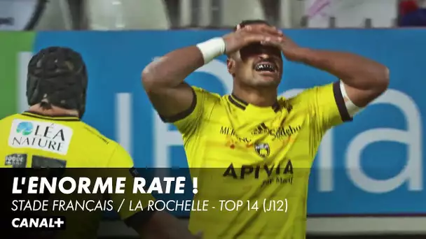 L'énorme raté de Buliruarua sur la balle de match ! Stade Français / La Rochelle - Top 14 (J12)