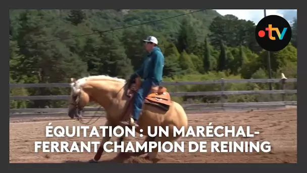 Equitation : un maréchal-ferrant champion de reining