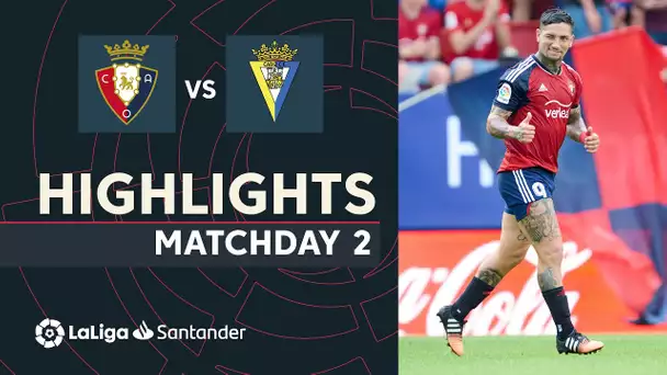 Resumen de CA Osasuna vs Cádiz CF (2-0)