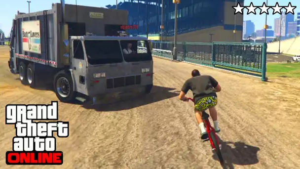 CORRIDA !! BMX VS CAMIONS POUBELLE ! GTA 5 ONLINE