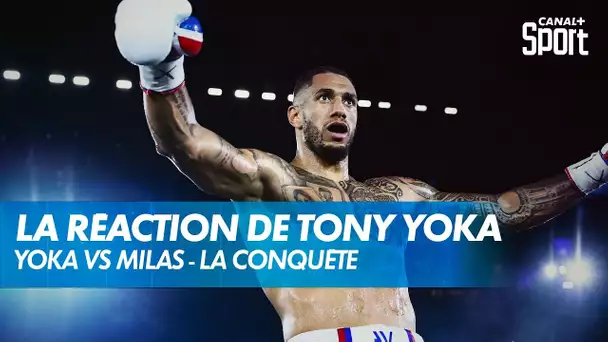 La réaction de Tony Yoka après sa victoire contre Petar Milas