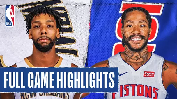 PELICANS at PISTONS | FULL GAME HIGHLIGHTS | January 13, 2020