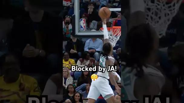 Ja Morant gets up for the BIG BLOCK! 👀😤|#Shorts