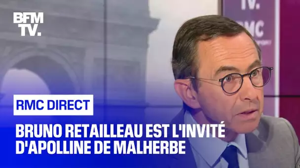 Bruno Retailleau face à Apolline de Malherbe en direct