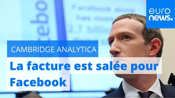 Scandale Cambridge Analytica : près de 580 000 euros d'amende pour Facebook