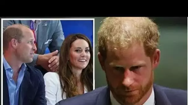 Pauvre vieux Harry ! Duke n'a pas l'air heureux alors que Kate et Will reviennent aux Jeux du Commo