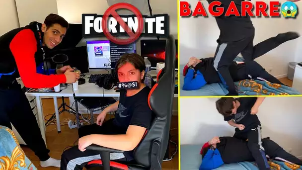 JE SUPPRIME FORTNITE A CE GAMIN - Il ME FRAPPRE😱🤬 (Je suis choqué)