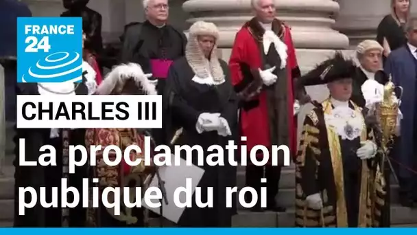 REPLAY - Revivez la proclamation publique du roi Charles III devant le bâtiment du Royal Exchange