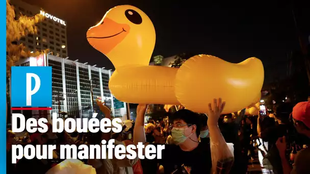 Des canards géants pour manifester en Thaïlande au nom de la démocratie