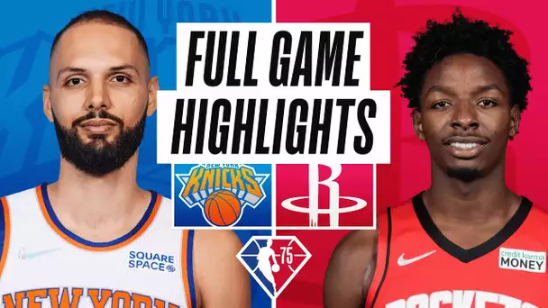 KNICKS at ROCKETS | FULL GAME HIGHLIGHTS | December 16, 2021