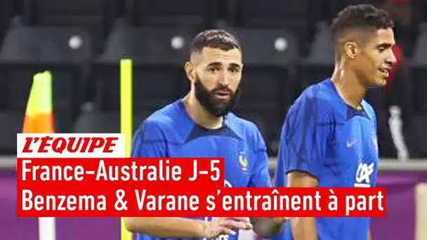 Équipe de France : Benzema et Varane encore à part pour le premier entraînement des Bleus au Qatar