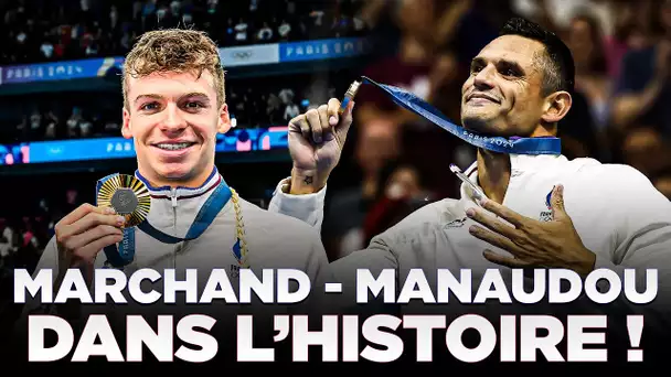 Léon MARCHAND & Florent MANAUDOU : Une soirée HISTORIQUE pour la FRANCE !