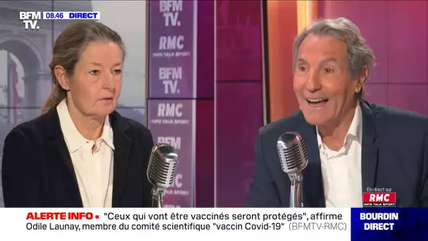 Odile Launay face à Jean-Jacques Bourdin en direct