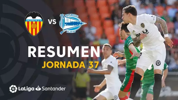 Resumen de Valencia CF vs Deportivo Alavés (3-1)