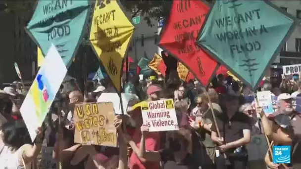 New York : des milliers de manifestants mobilisés pour le climat avant l'Assemblée générale de l'ONU