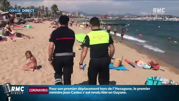 Attention à l'utilisation du téléphone portable sur la plage