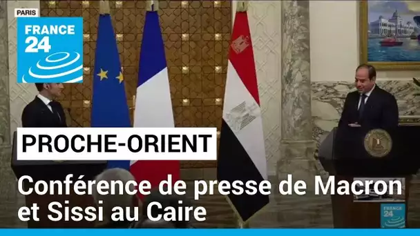 "Contenir la spirale de violence" : Macron et Sissi s'expriment sur la situation au Proche-Orient