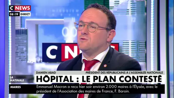 Damien Abad : «Nous devons entendre la souffrance au travail de ce personnel hospitalier»