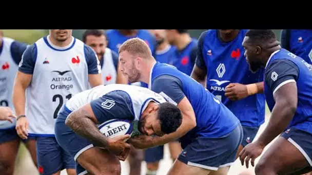 Coupe du monde de rugby : le XV de France poursuit son entrainement intensif