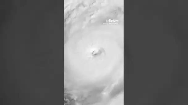 La puissance de l'ouragan Ian vue du ciel