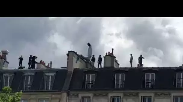 VIDÉO - Paris : des affrontements sur les toits en marge de la manifestation antiraciste