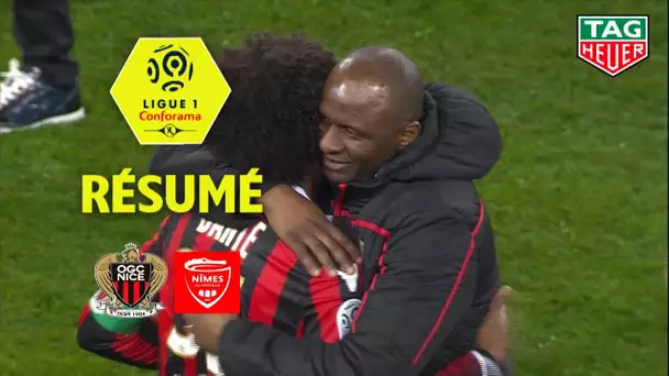 OGC Nice - Nîmes Olympique ( 2-0 ) - Résumé - (OGCN - NIMES) / 2018-19