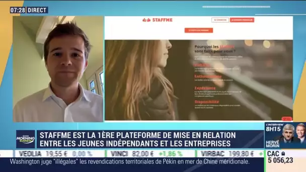 Jean-Baptiste Achard (StaffMe): StaffMe met en relation les jeunes indépendants et les entreprises