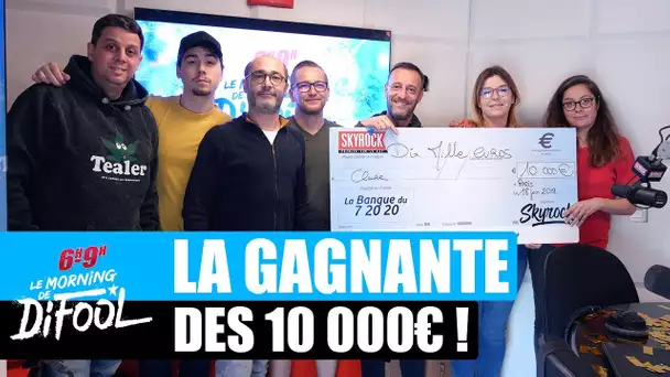 Claire a gagné son chèque de 10 000€ ! #MorningDeDifool