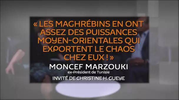 « Les Maghrébins en ont assez des puissances moyen-orientales qui exportent le chaos chez eux ! »