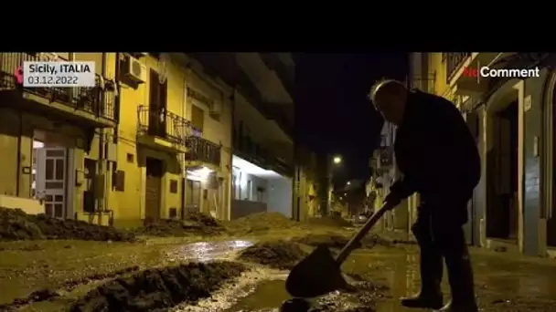 Italie : la Sicile touchée par des inondations après des pluies intenses