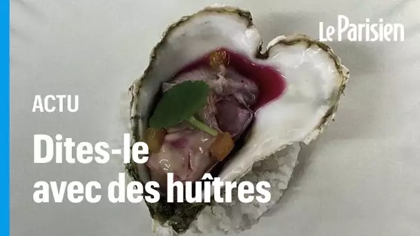 Des huîtres en forme de cœur, l'idée originale d'un ostréiculteur pour la Saint-Valentin