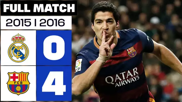 Real Madrid vs FC Barcelona (0-4) J12 2015/2016 - FULL MATCH