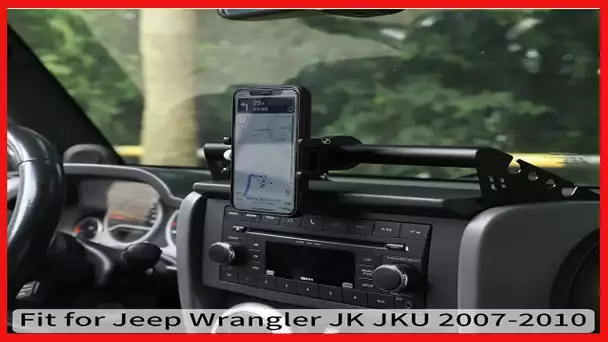 Dash Mount Phone Holder Cell Phone Holder Interior Accessories for 2007-2010 Jeep Wrangler JK JKU 2