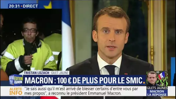 Un gilet jaune à Emmanuel Macron: 'Si vous avez encore du respect pour votre peuple, démissionnez'